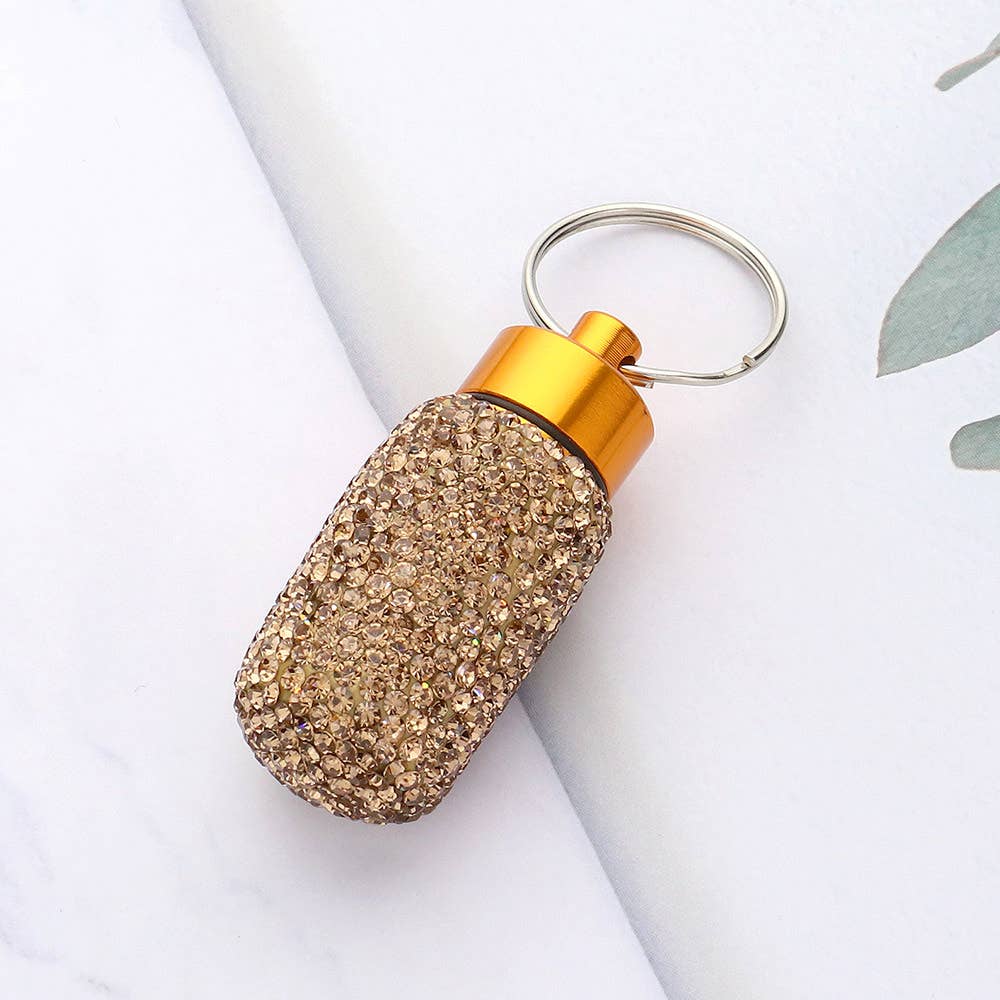 Sensibling Corp. - Wholesale Keychain - Women's - Bling Mini Pill Case Keychain
5
