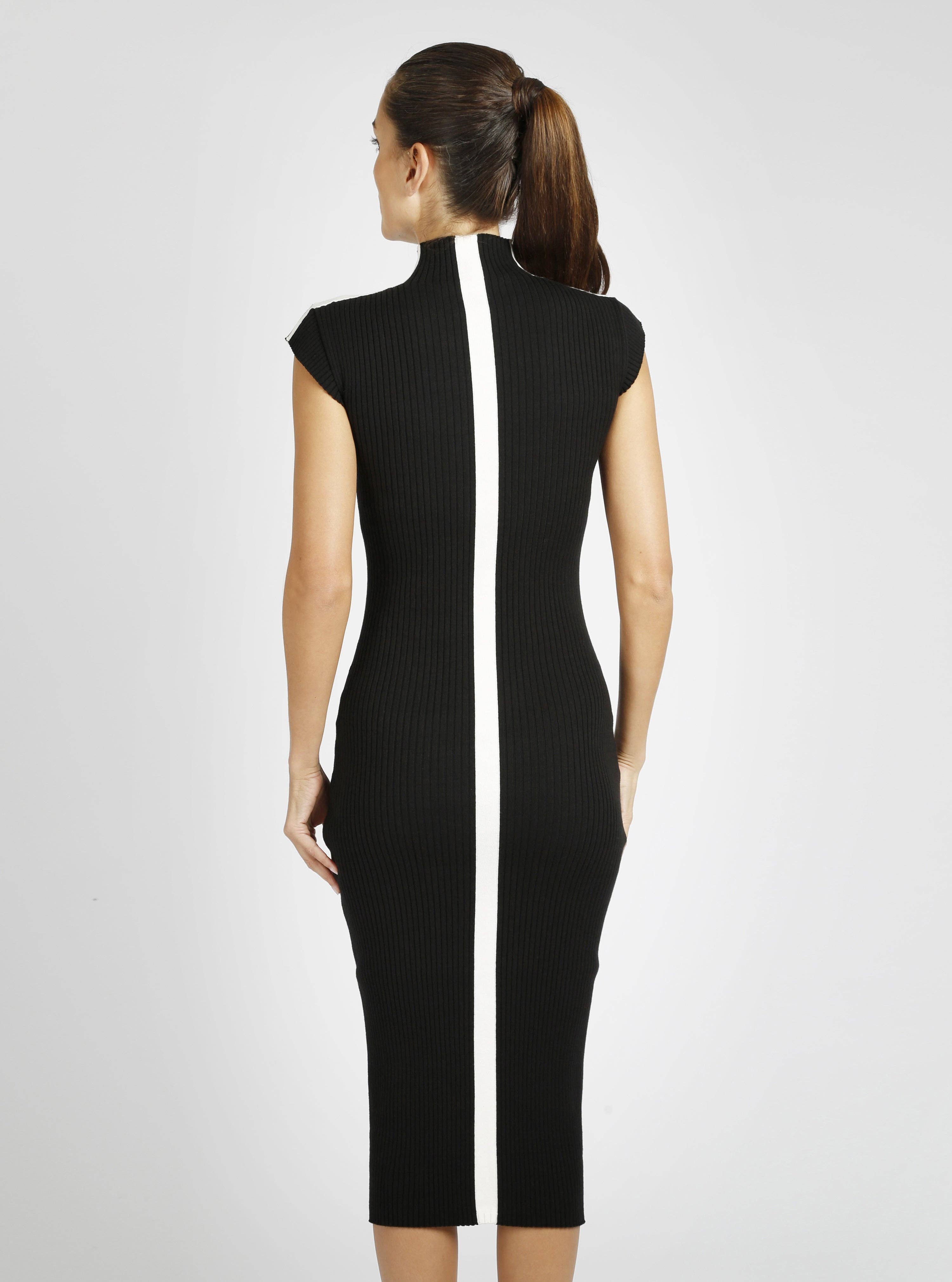 Blanc Noir - Wholesale Dress - Women's - Brianna Mock Neck Dress1