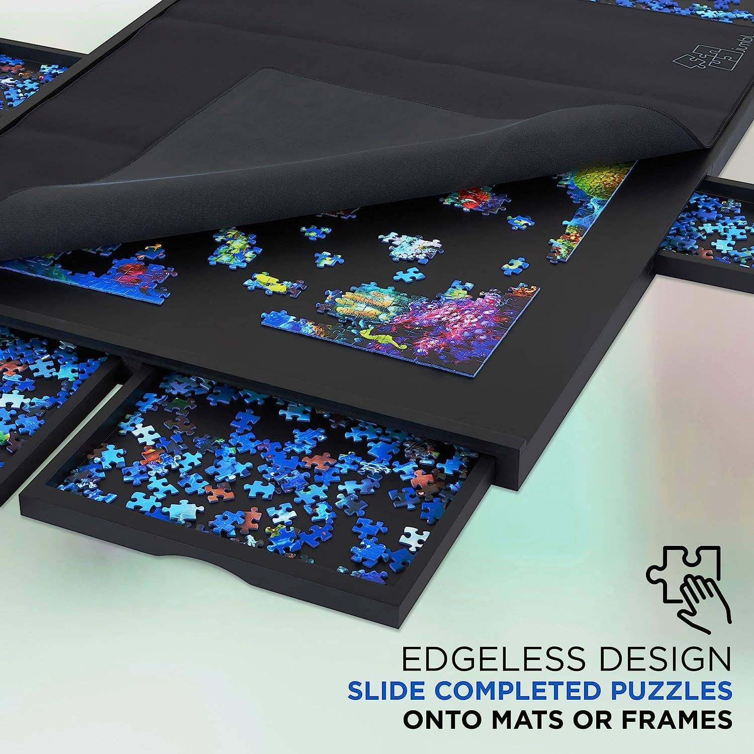 Jumbl – Großhandel Puzzle - Erwachsene – 1500-teiliges Puzzletafel aus Holz, 27 Zoll x 35 Zoll mit Deckel20