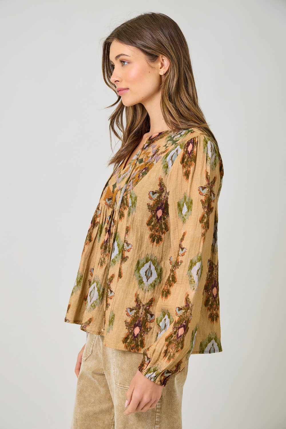 Mystree - Wholesale Blouse - Women's - 61311 Embroidery Yoke Peasant Top 2