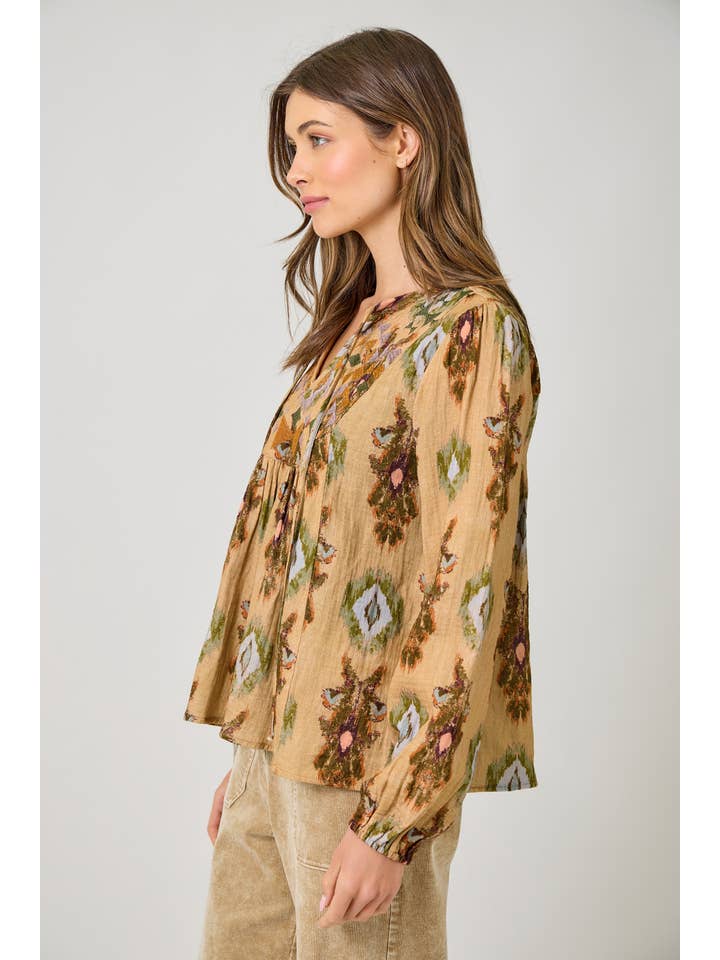 Mystree - Wholesale Blouse - Women's - 61311 Embroidery Yoke Peasant Top 2