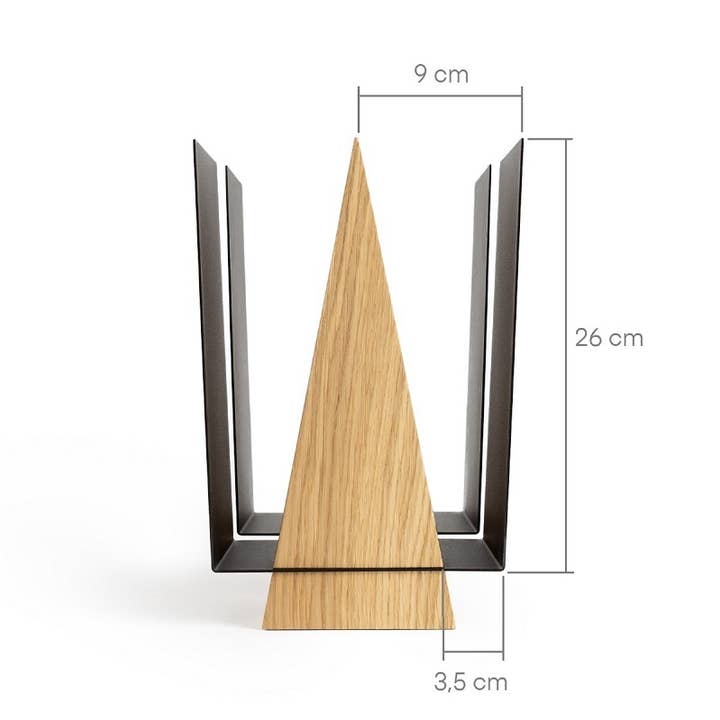 NAMUOS - Wholesale Magazine Rack - Magazine rack WINGS - Walnut, Matte Black2