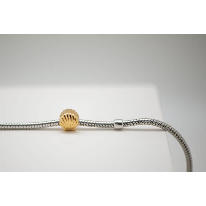 TALISMAN JEWELLERY (D&Fidanverdi, S.L.) - Venta al por mayor Pulseras de abalorios/colgantes - Encanto/Colgante Concha Camino de Santiago Chapado en Oro de 18k4