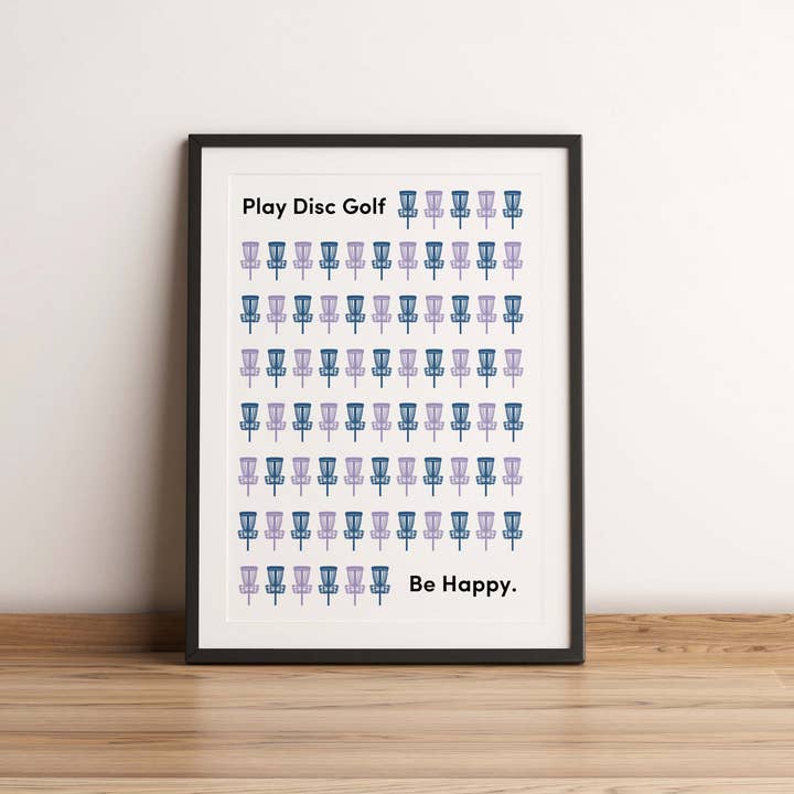 Dandy Days - Wholesale Art Print - Disc Golf Print | A3 | A4 | Be Happy Play Disc Golf1