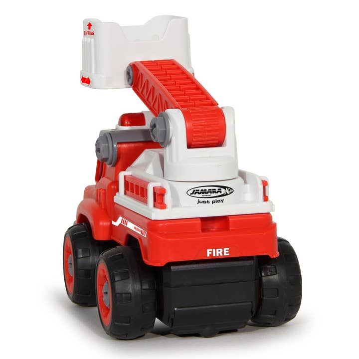 mhw24 - Wholesale Toy Car/Truck - Kids - First RC 33 piece fire truck kit with cordless screwdriver9