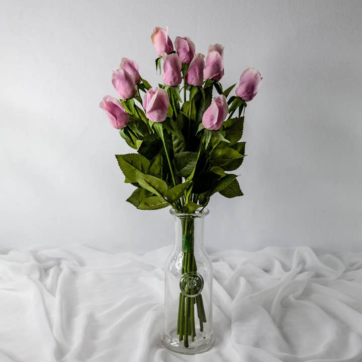 Realistic Artificial Flowers - Wholesale Artificial flowers - Dusky Pink Real Touch Rose Bud - Realistic Artificial Flowers3