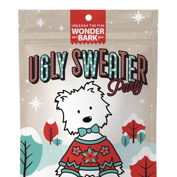 Wonder Bark Christmas Ugly Sweater 5oz. for wholesale by Pet Palette Distribution