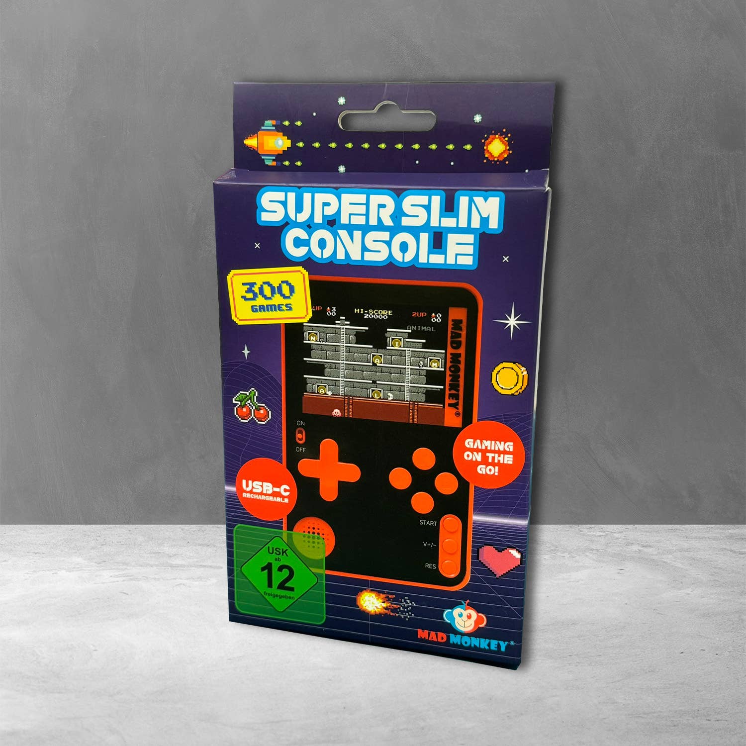 Mad Monkey GmbH - Wholesale Electronic Toy - Kids & Baby - Mad Monkey - Retro Slim Console - incl. 300x 8-Bit Games5