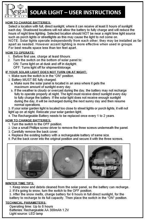 Murano Solar Stake - Amber for wholesale on Faire6