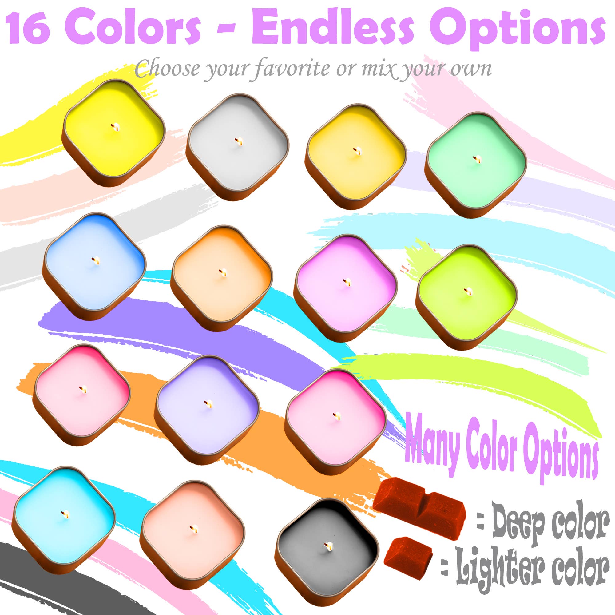 Lelaffet - Vente Kit de bricolage - Kit de fabrication de bougies en cire de soja pour débutants1