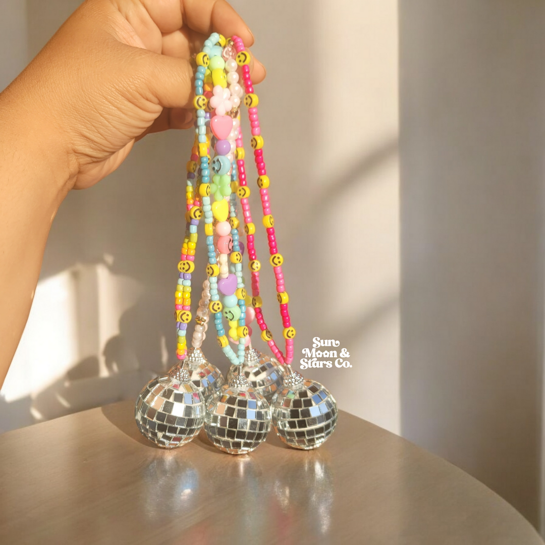 Sun Moon & Stars Co. - Wholesale Car Decorative Charm - Women's - Rainbow Dreams Disco Ball Car Charms2