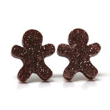 Gingerbread Stud Earrings for wholesale by Pretty Smart