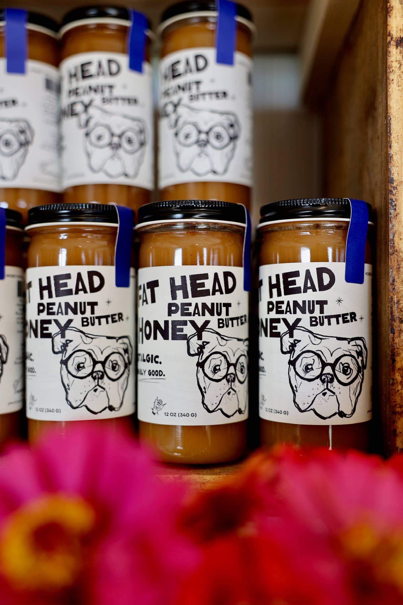 Fat Head Honey Farms - Wholesale Honey - 12 oz Peanut Butter Creamed Honey2