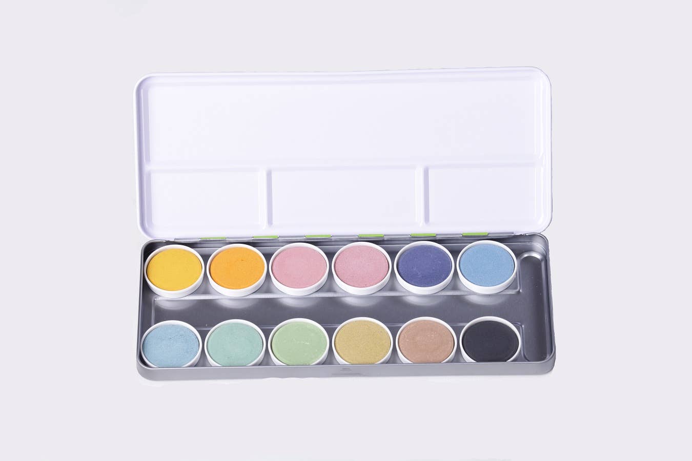 ökoNORM - Wholesale Watercolor Paint - Nawaro Paint Box, Tin Case With Color Tablets Ø30MM1