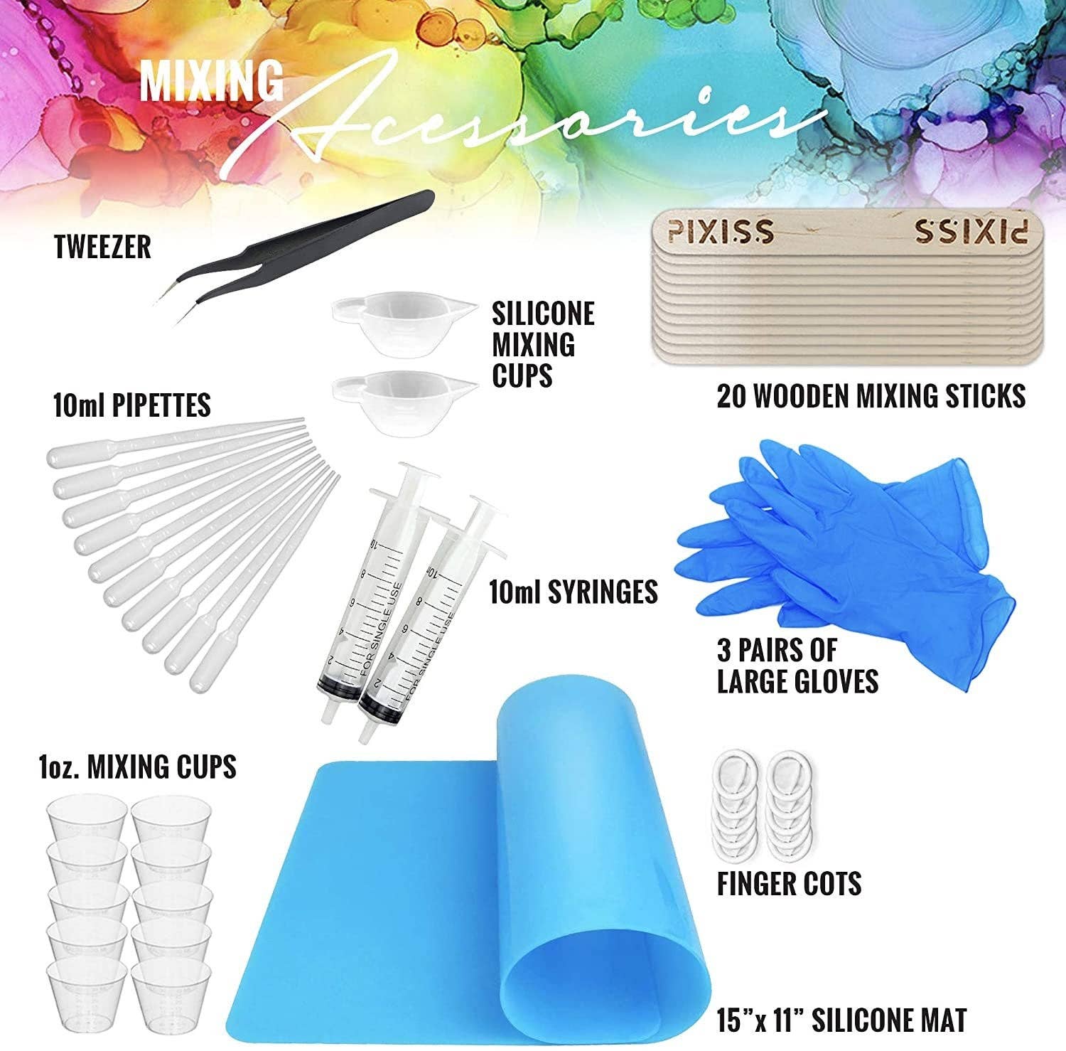 Pixiss – wholesale Hantverkstillbehör – Pixiss resinformar för alfabetet – paket2