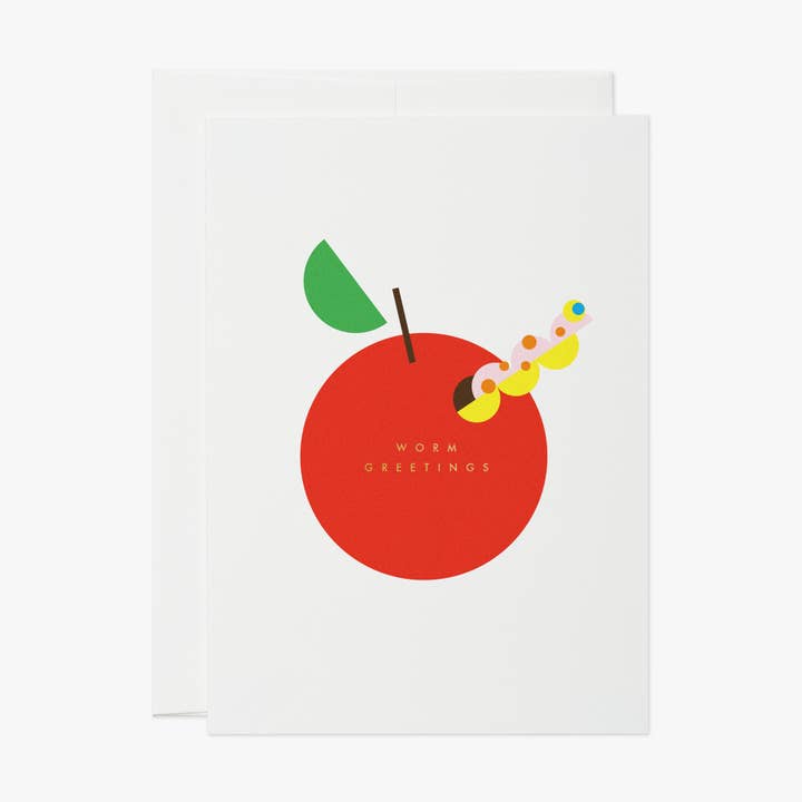 thie studios - Wholesale Love Card - worm greetings – greeting card, love, friendship, humor