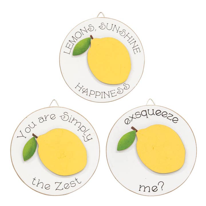 Lot de 3 petits chevalets ronds Exsqueeze Me pour la vente par CWI Gifts