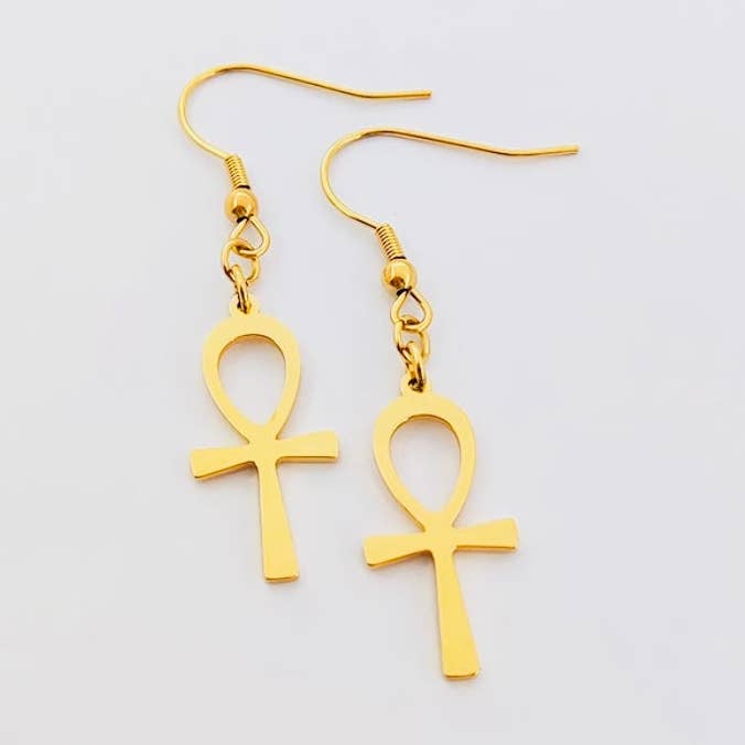 Orecchini Dainty Ankh per la vendita all'ingrosso da parte di True Melanin LLC