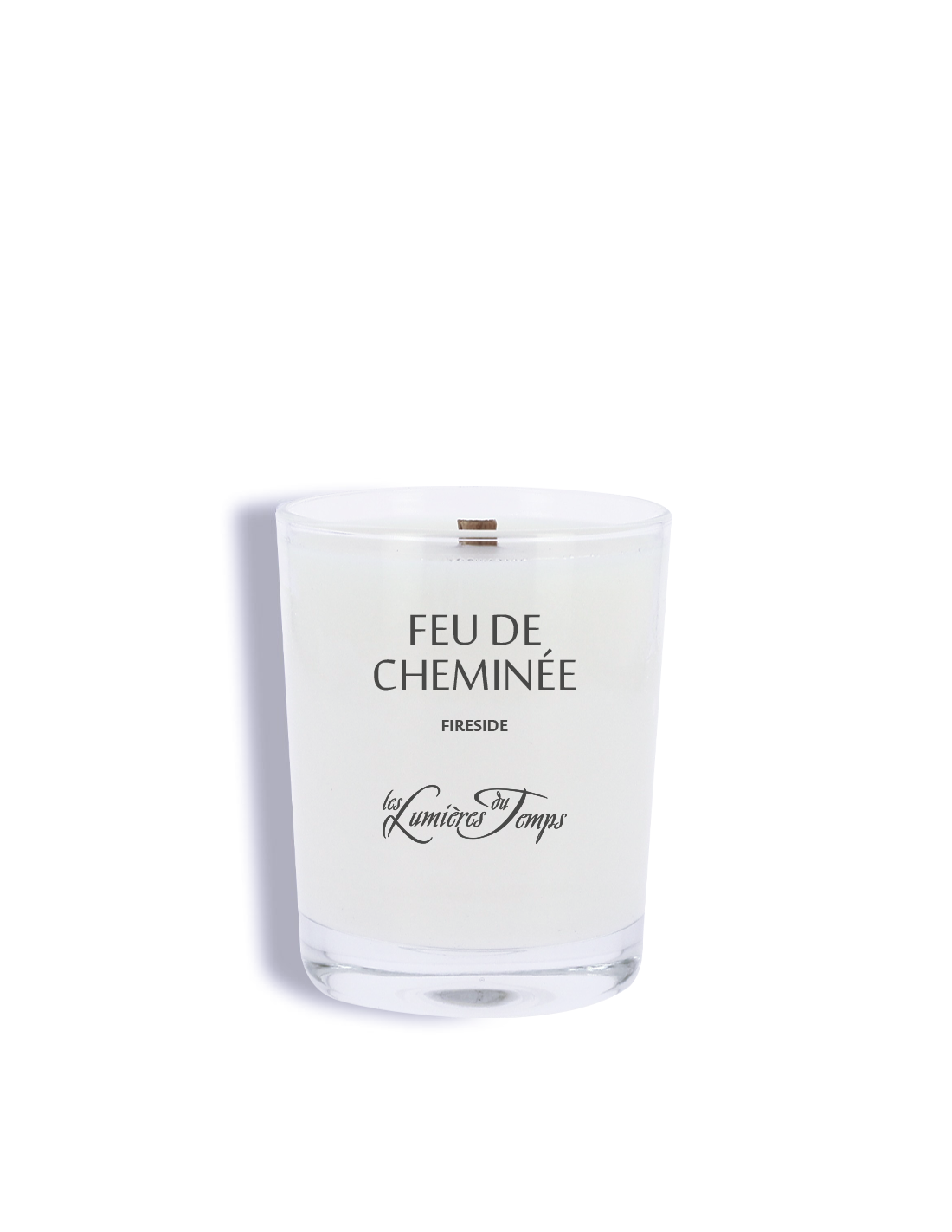 Les Lumières du Temps - Wholesale Jar/Filled Candle - Vegetable Candle 180 g wooden wick Fireplace Fire1