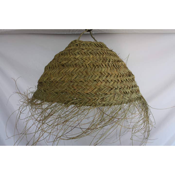 Boutique Huléti - Vente Abat-jours - SUSPENSION Paille Tressée - Luminaire Rond Abat jour Artisanal Tressage serré - 4 TAILLES au CHOIX - Décoration Bohème -3