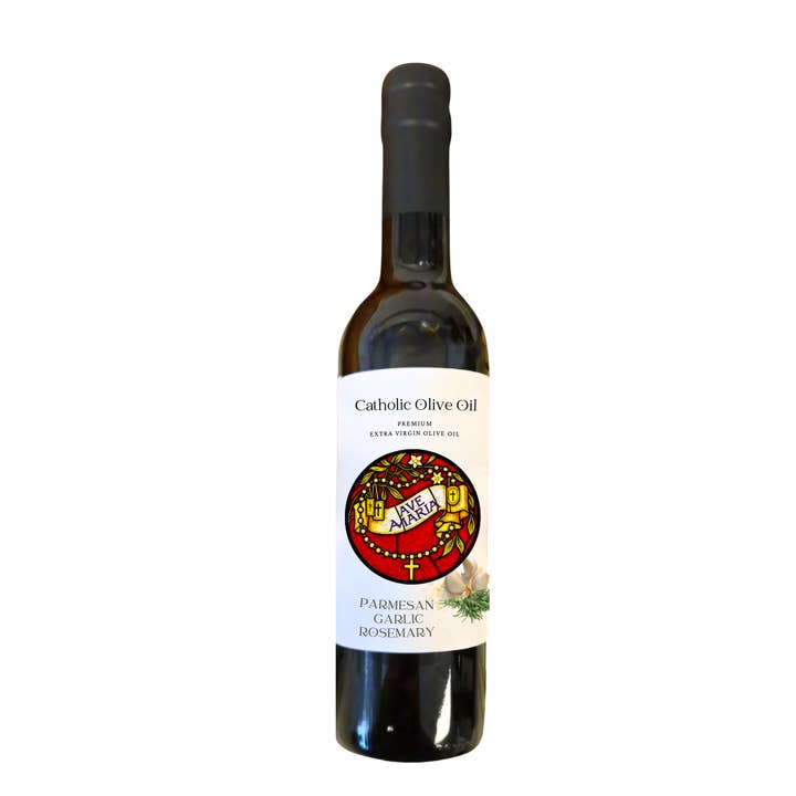 Catholic Olive OIl - Wholesale Olive Oil - Ave Maria Parmesan Garlic Rosemary Olive Oil1