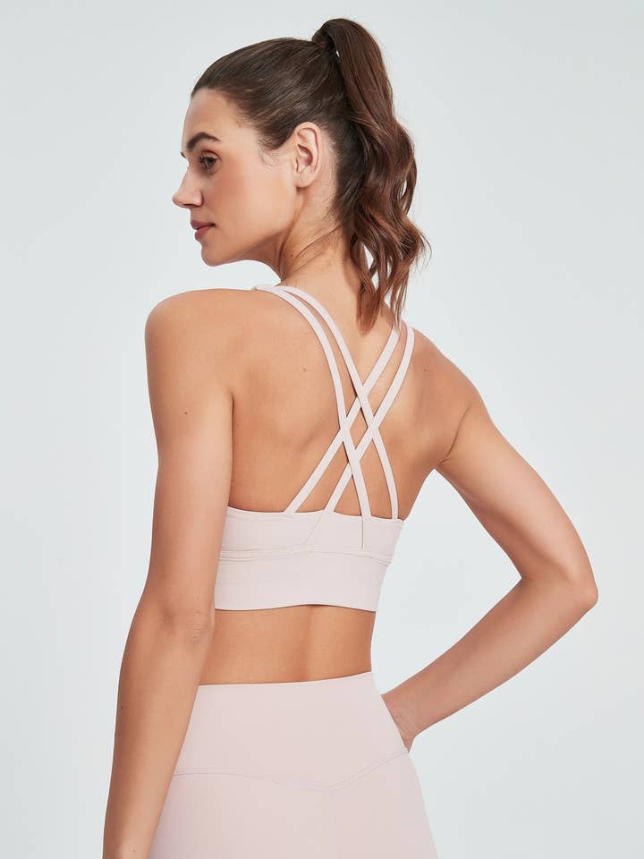 NYE farver! Isabella Strappy Back Sports-bh for engroshandel hos 91thelabel