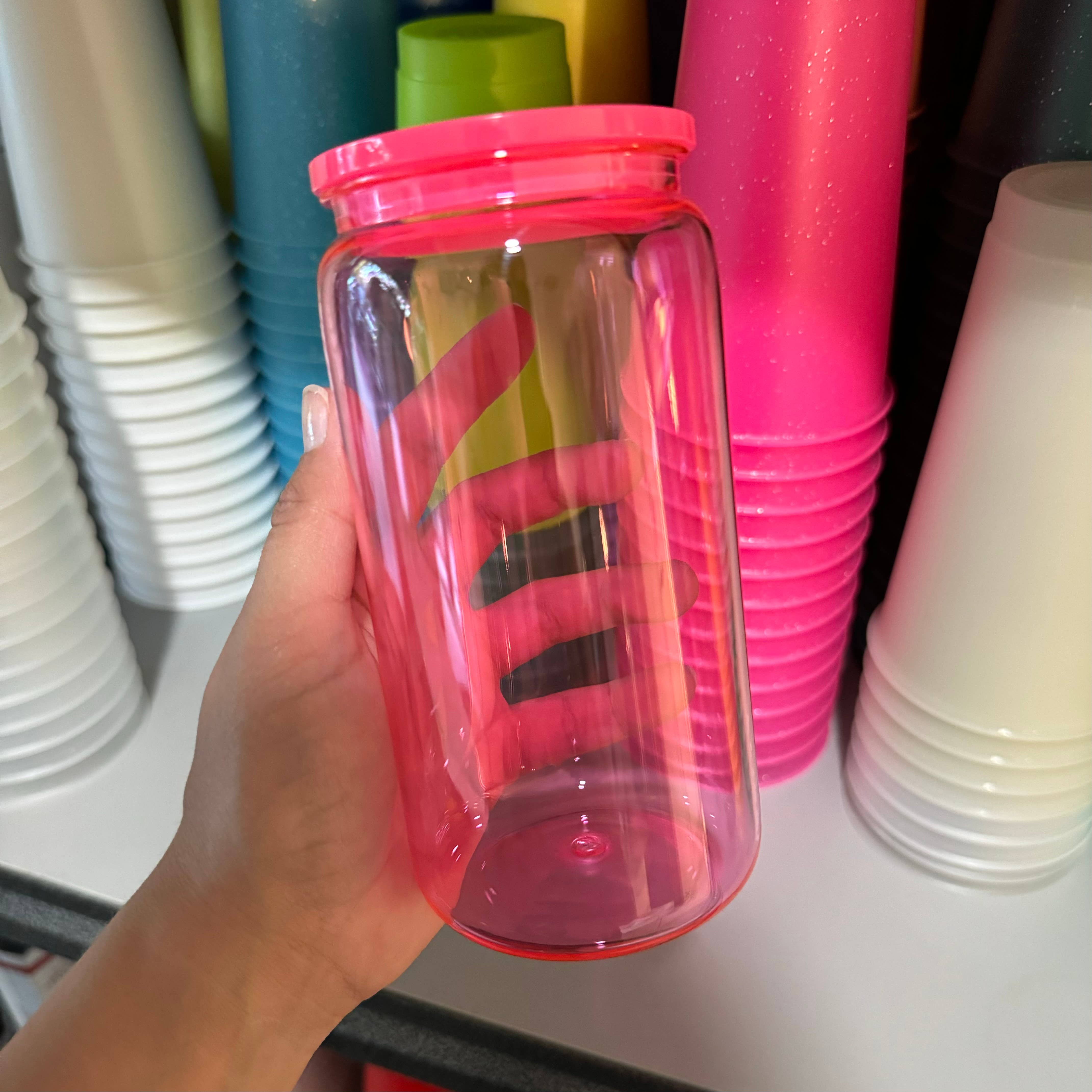 One Stop Cups – Copo/caneca por atacado – Latas Acrílicas Plásticas Jelly 16oz 2.02