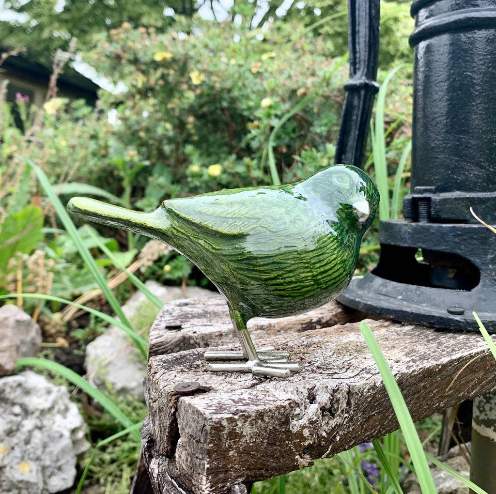Tilnar Art - Wholesale Decorative Figurine - Brushed Lime Bird 12.5 cm10