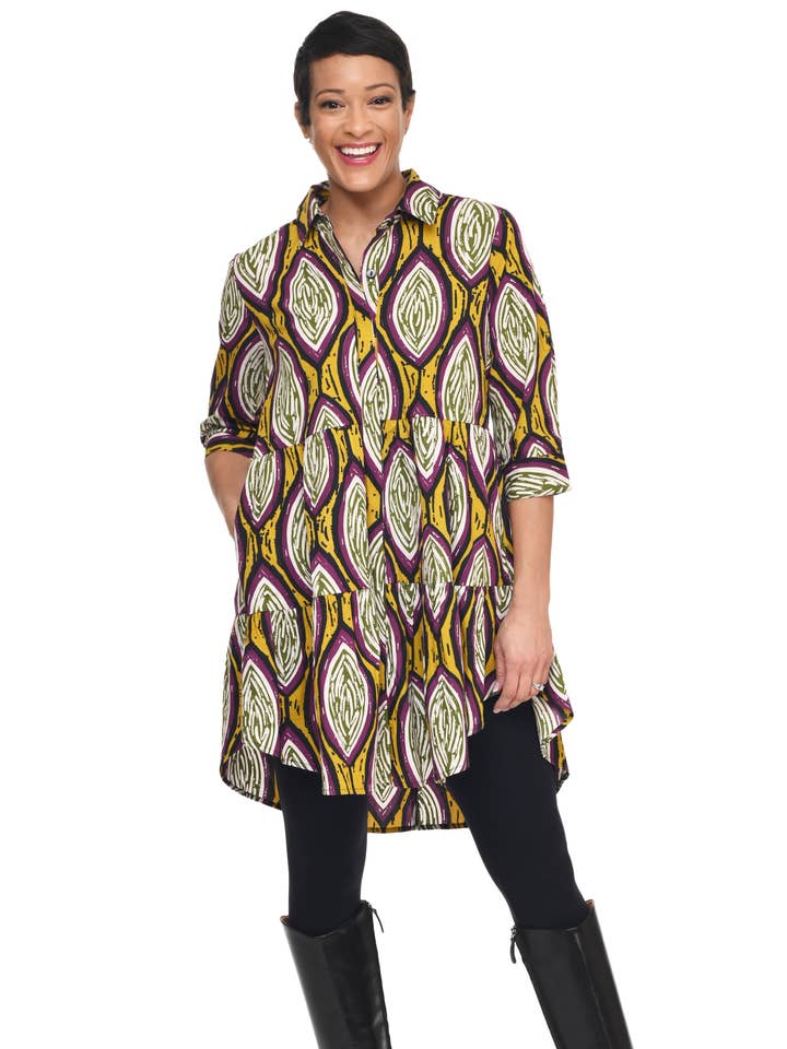 CV1013 Vestido Celine em Amêndoas* por atacado de Tulip Clothing