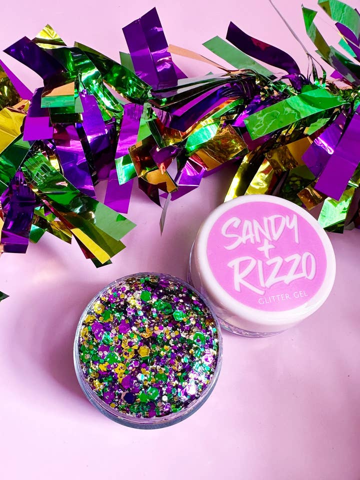 Mardi Gras Glitter Gel for wholesale by Sandy + Rizzo