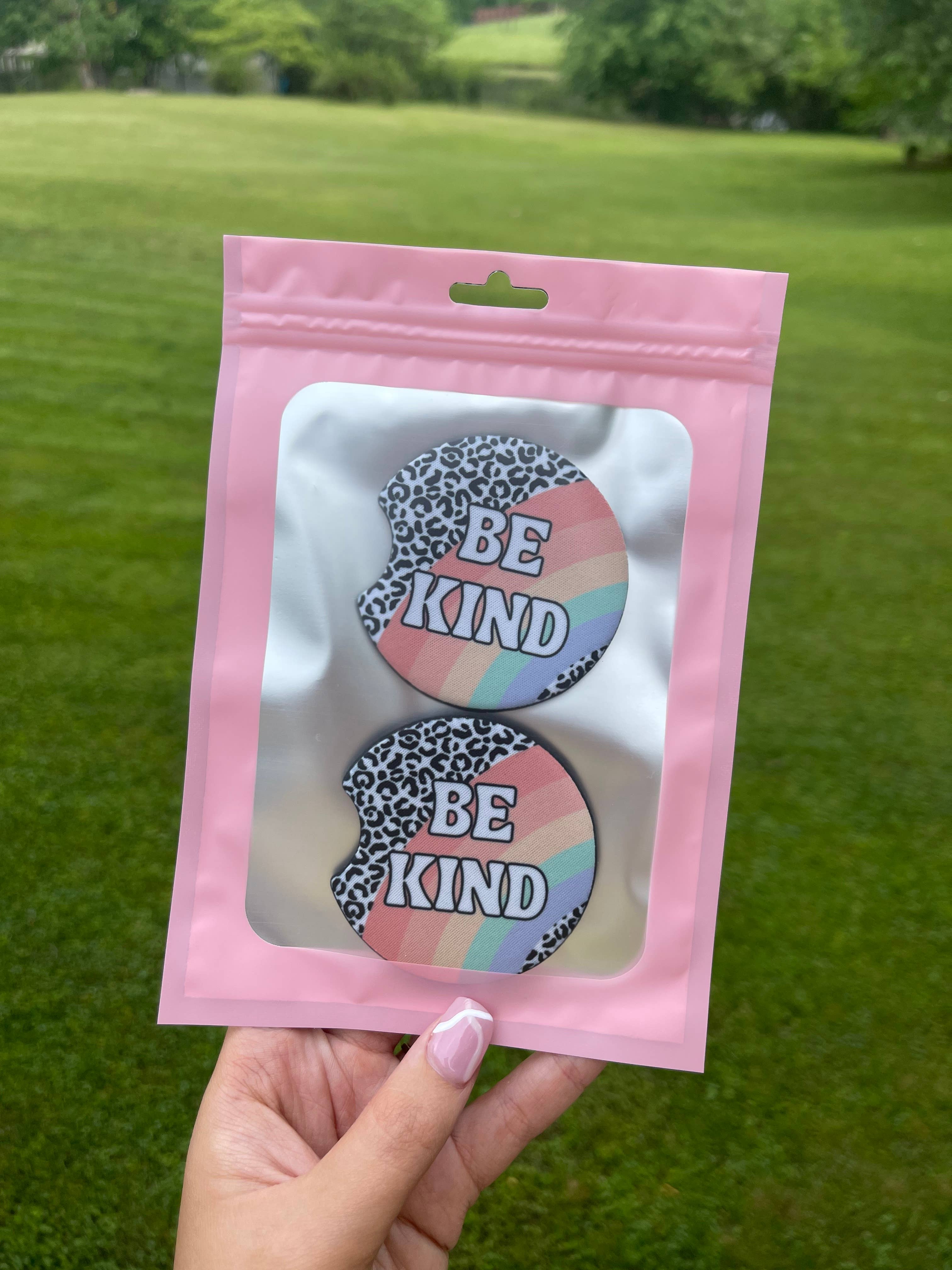 SarahMackenzieStudio - Wholesale Car Coaster - Women's - Be Kind Car Coasters0