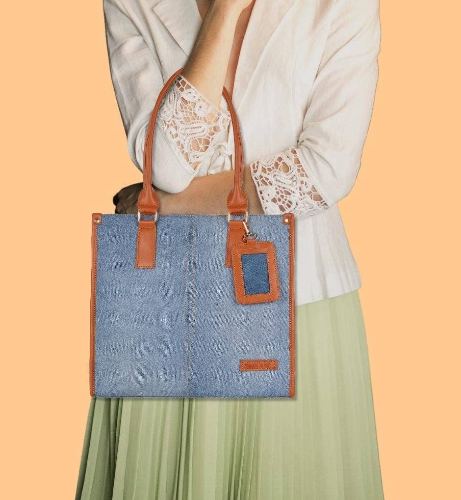 Vaan & Co. - Wholesale Shoulder Bag - Women's - Madi Denim Shoulder Bag