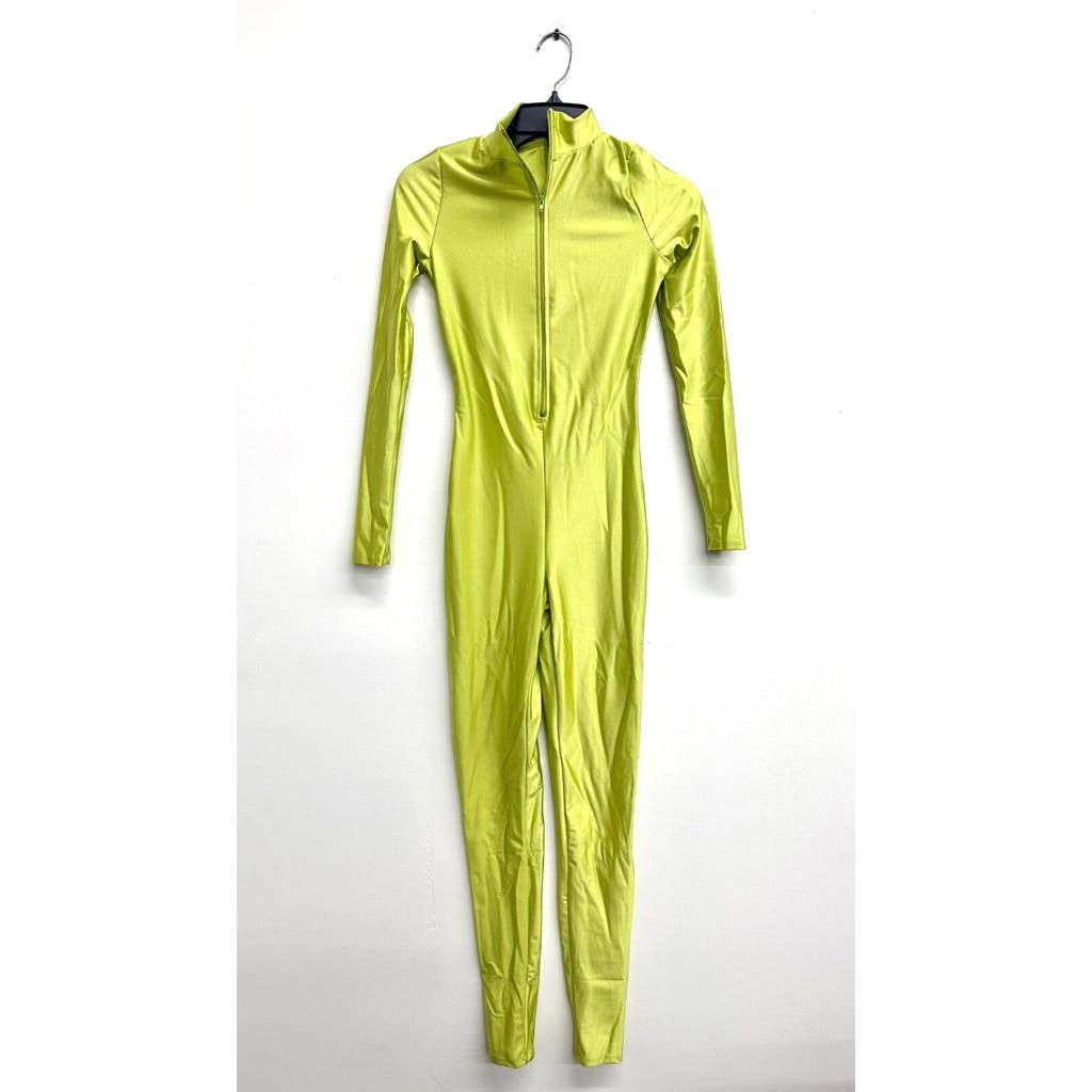 Uptown Apparel - Wholesale Jumpsuit - Women's - J5207 Shiny Front Zipper Stretch Catsuit6