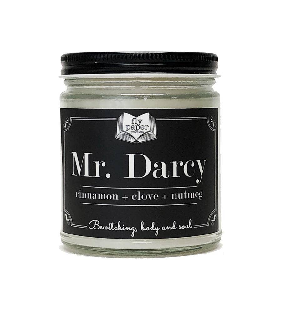 Fly Paper Products - Wholesale Jar/Filled Candle - Mr Darcy 9oz Glass Candle Cinnamon + Clove + Nutmeg