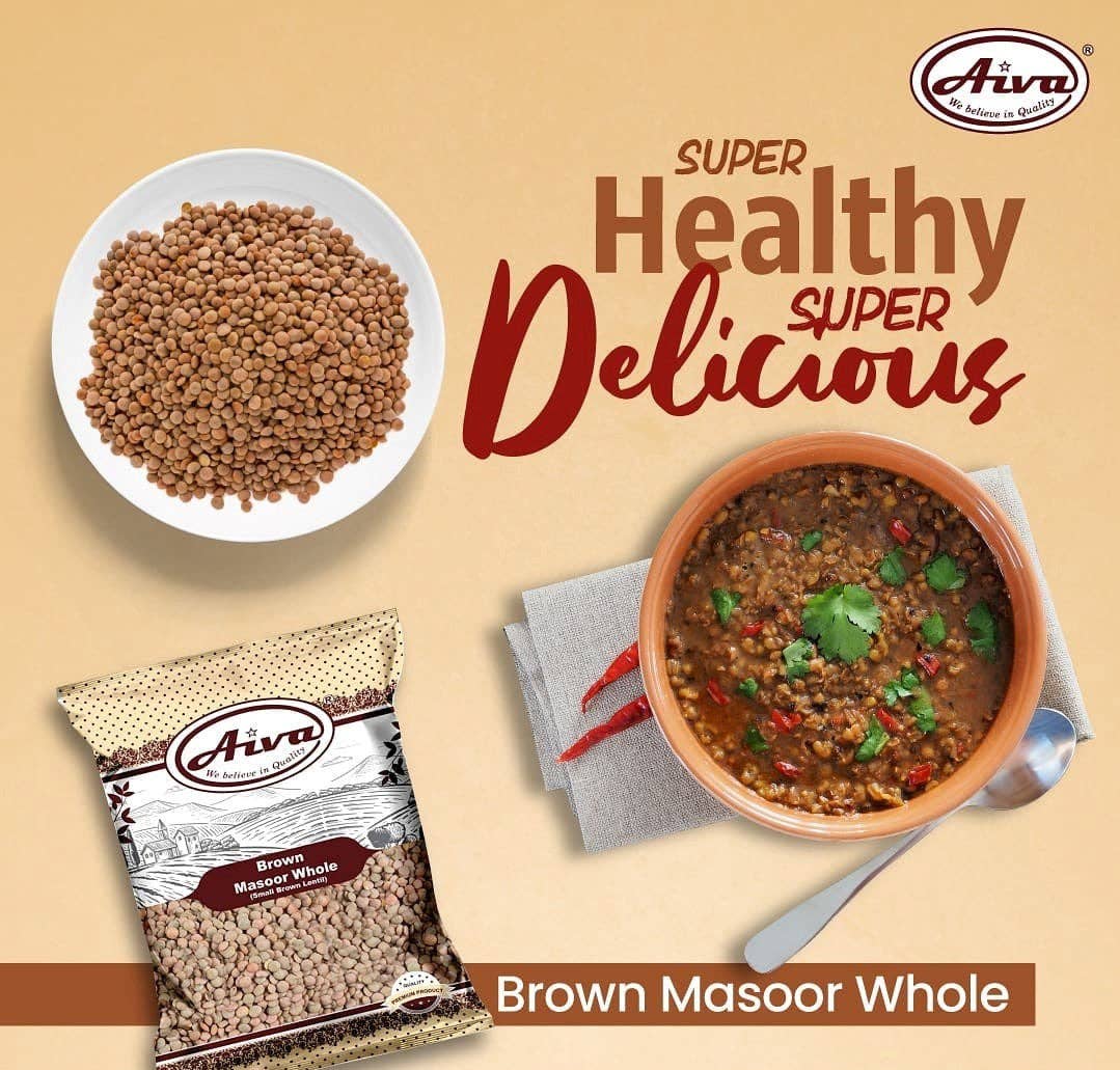 Aiva Products - Wholesale Beans - Aiva Masoor Matki or Masoor Whole Brown 4 lb3
