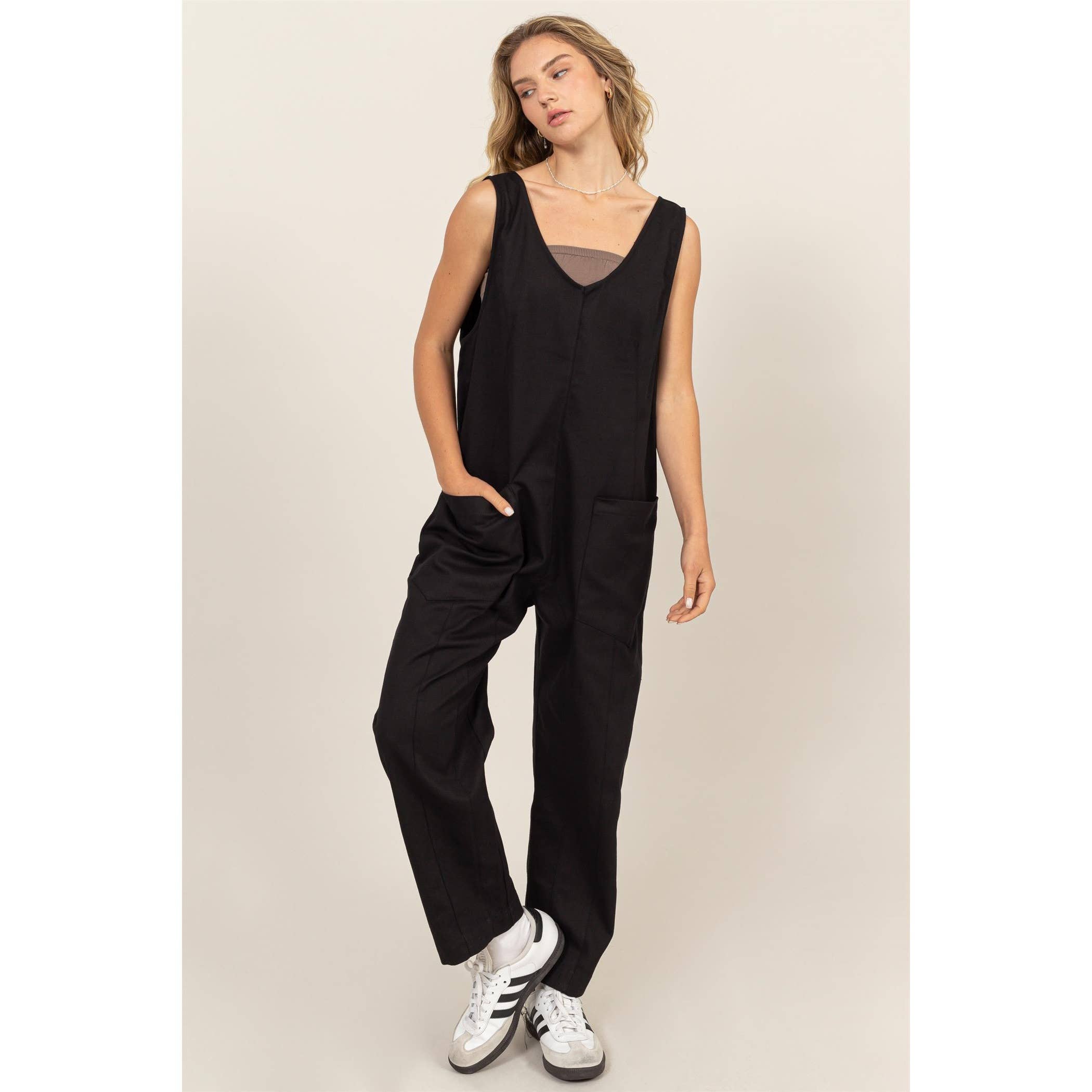 Double Zero - Vente Combinaison – femme - Combinaison décontractée avec poches plaquées8