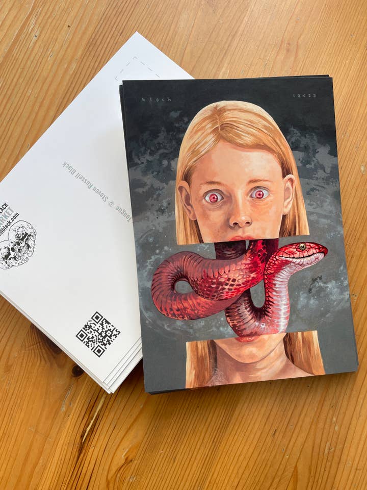 Devils Got Your Tongue Postcard for wholesale by Black Market