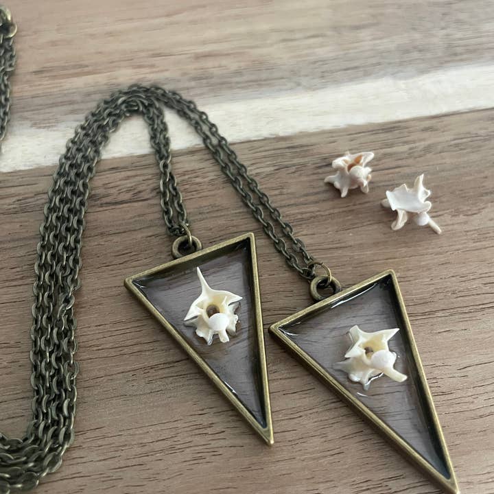 The Wolfshop - Wholesale Pendant/charm necklace - Oddity Necklace - Pygmy Rattlesnake Vertebrae3