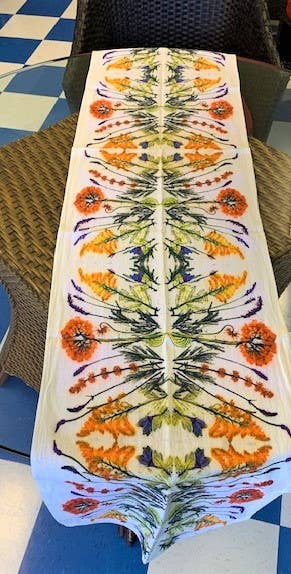 NINA J - Wholesale Table Runner - Table Runner 14"x72" - Wild Flowers1