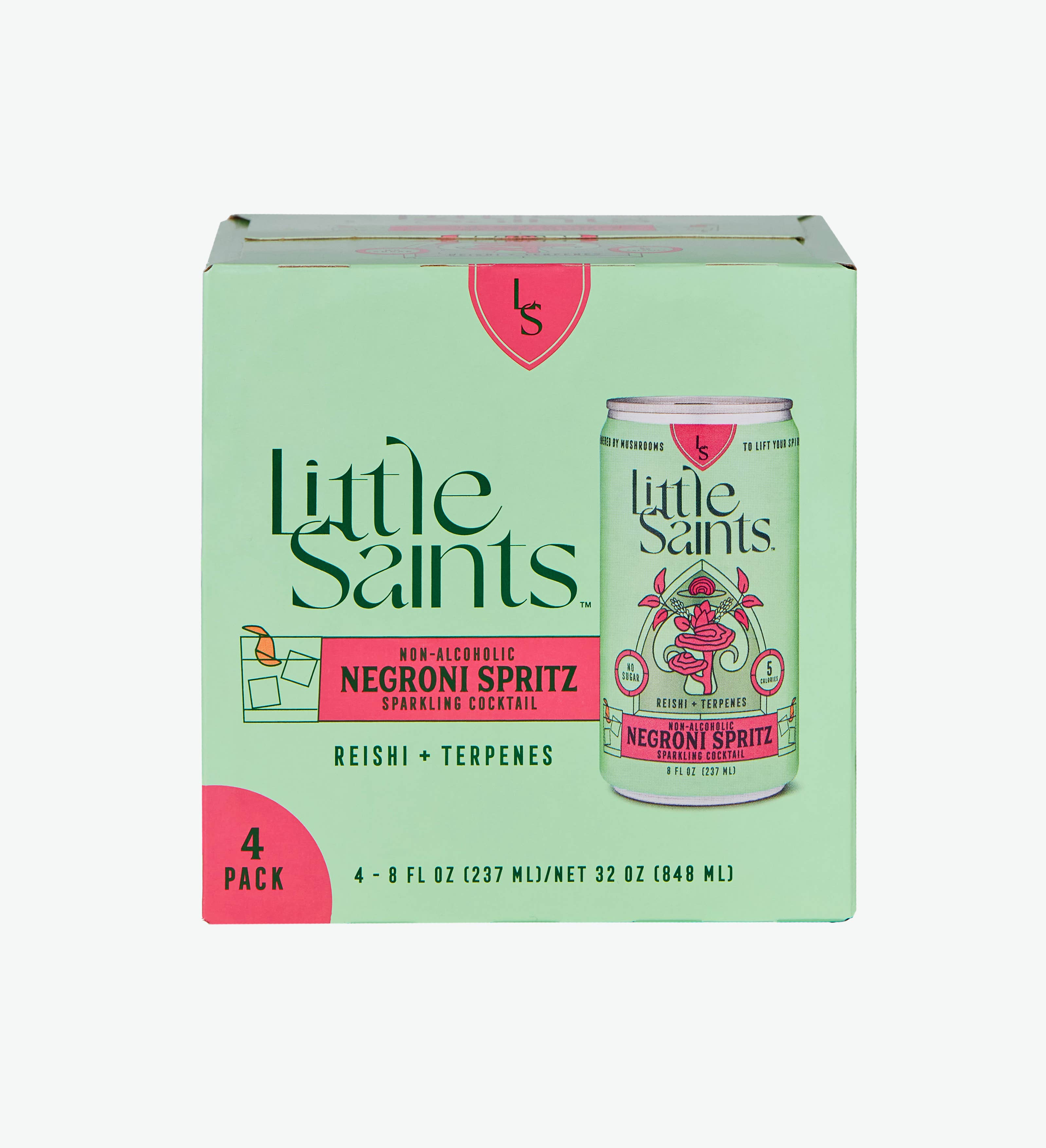 Little Saints - Wholesale Non-Alcoholic Aperitif/Mocktail - Negroni Spritz Retail (6) 4-Packs