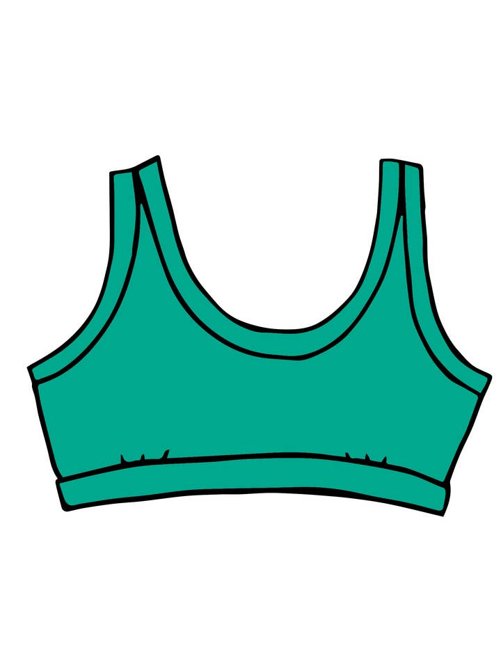 Bralette vert paon pour la vente par Thunderpants USA