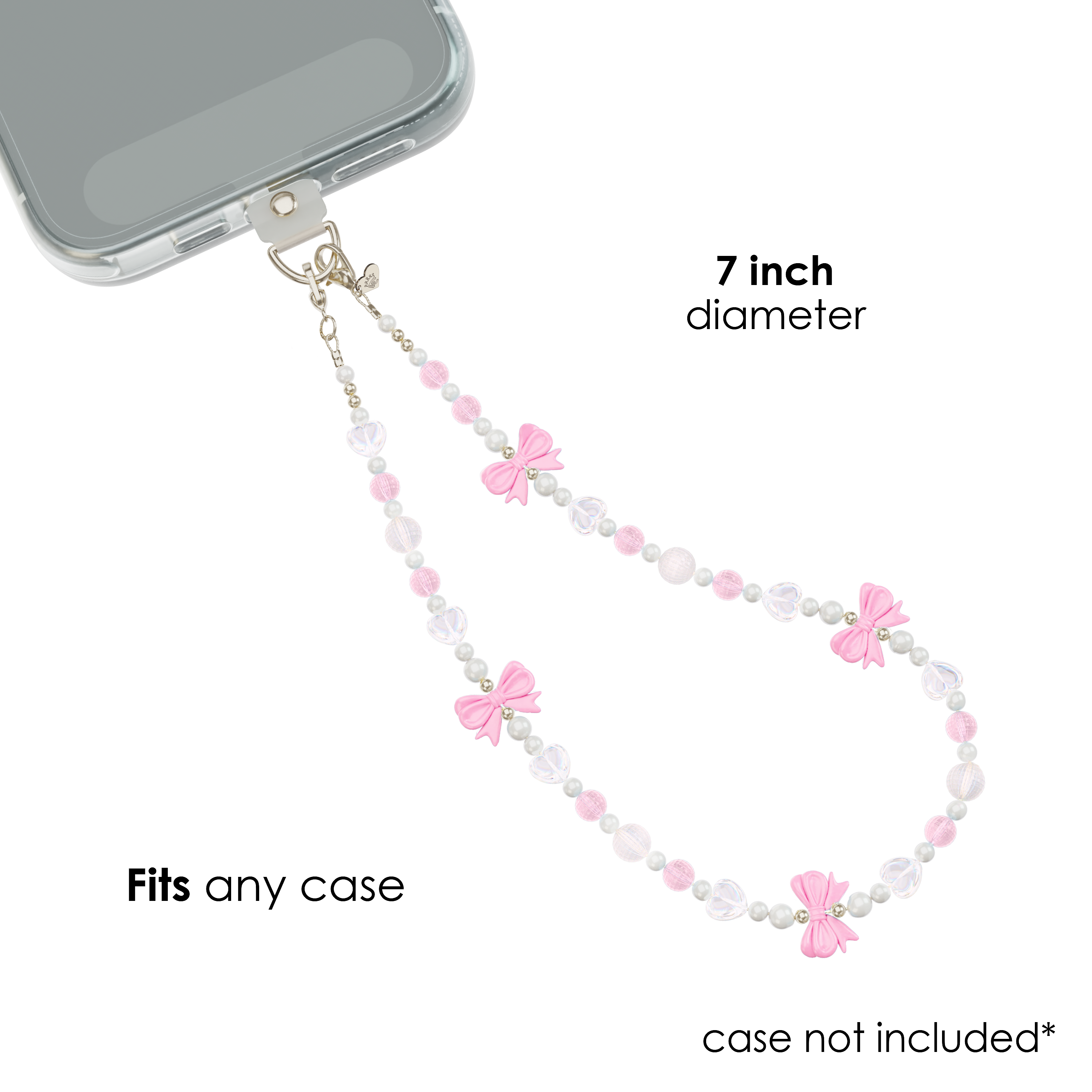 VELVET CAVIAR - Wholesale Phonecase Strap - Phone Charm Wristlet - Pink Bow3