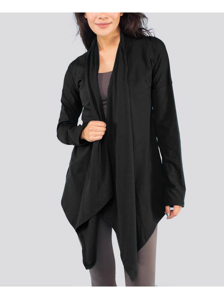 Soul Flower - Wholesale Cardigan - Women's - Crescent Moon Draped Cardigan1