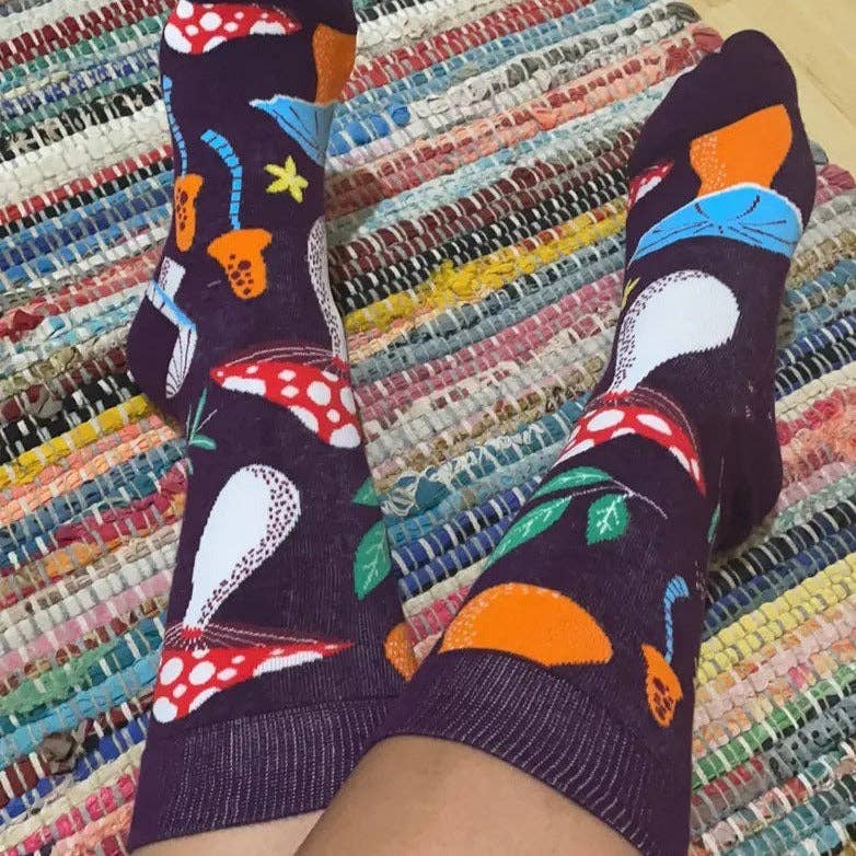 Sock Panda - Wholesale Socks - Women's - Mushroom Pattern Socks from the Sock Panda (Adult Medium - Women's Shoe Sizes 5-10)2
