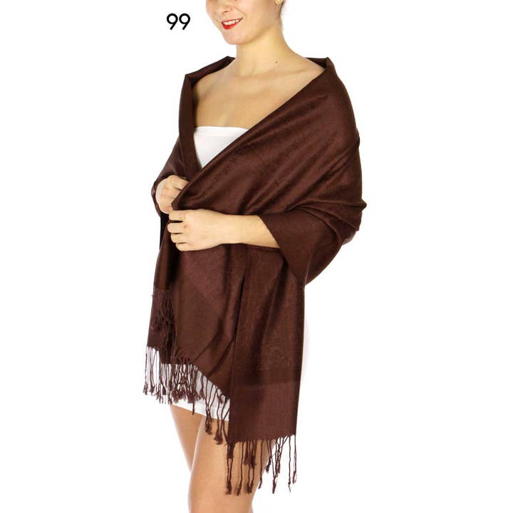 SERENITA – Großhandel Schal – Damen – Jacquard Paisley Pashmina Schal Wendbarer Stola-Wickel27