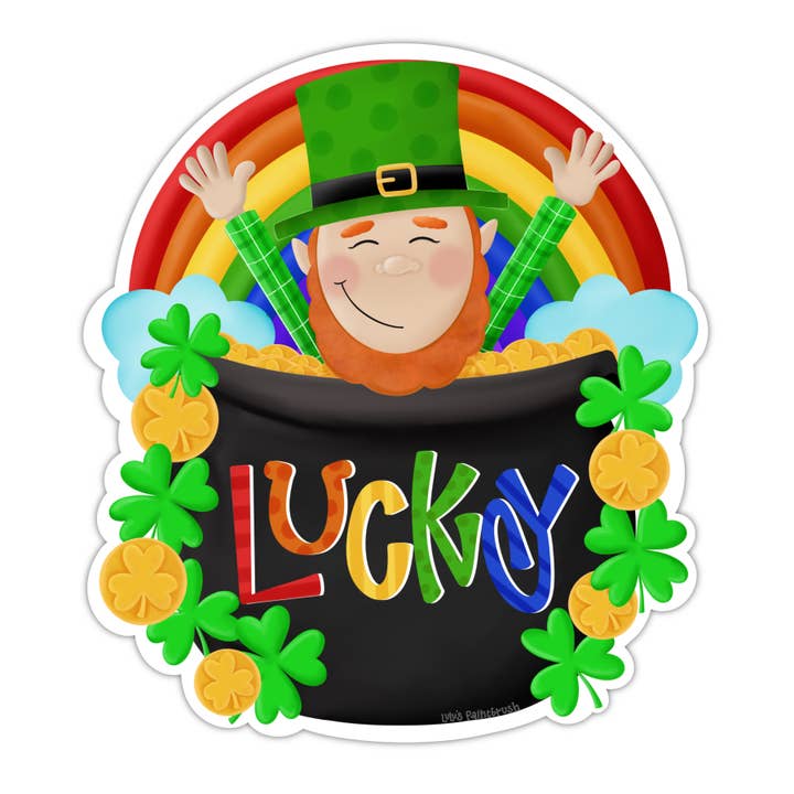 St. Patrick’s Day Lucky Leprechaun Door Hanger for wholesale by LuLu’s Paintbrush