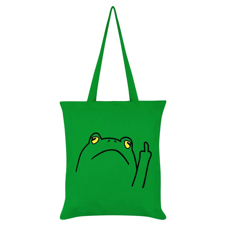 Grindstore - Wholesale Tote Bag - Unisex - Frog Off Green Tote Bag0