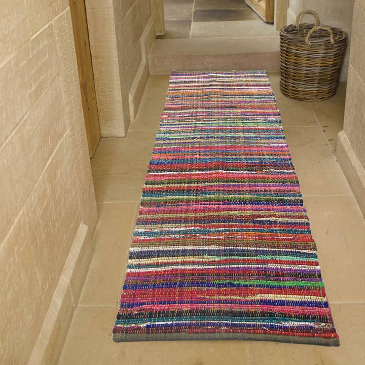 RAINBOW MULTI CHINDI RUNNER, MULTI, 2' x 7' MULTICOLOR (Copy) for wholesale on Faire