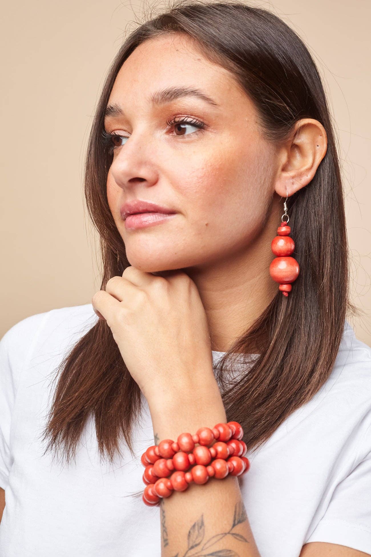 Bijondo - Vente Boucles d'oreilles pendantes - Boucles d'oreilles en bois Bonnie7