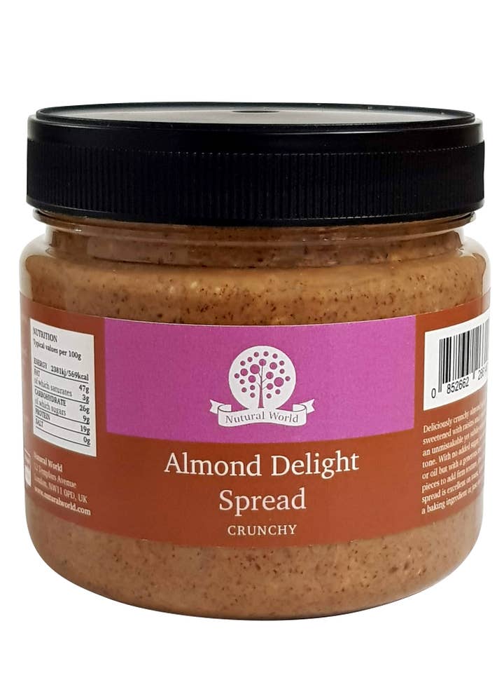 Nutural World – Almond Delight Spread – Crunchy -1kg for wholesale by Nutural World